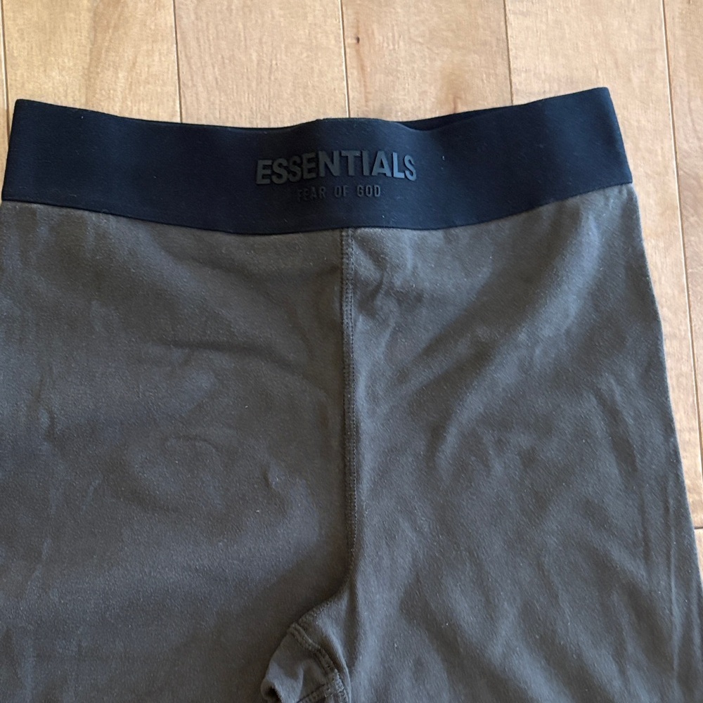 Fear of God Essentials Black and green leggings